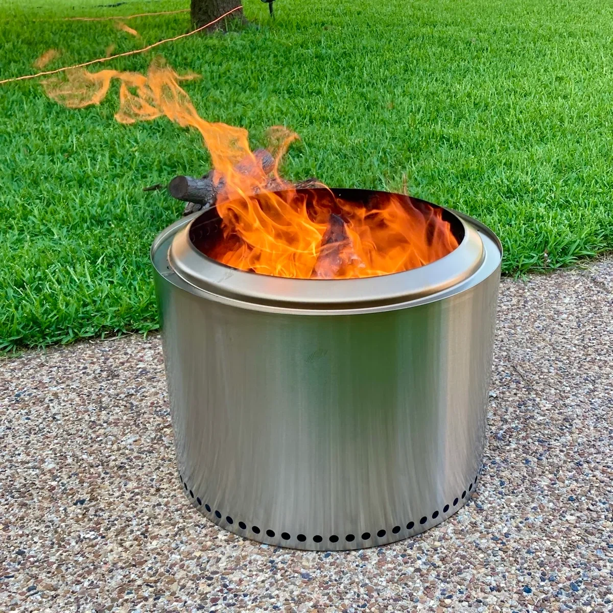 stainless fire pit
