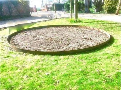 Металева окантовка для саду Corten Steel Lawn Edge
