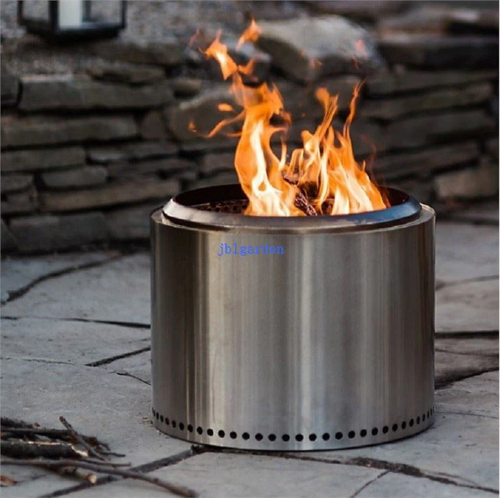 SOLO Smokeless Fire Pit Stainless Steel Stove With Grill