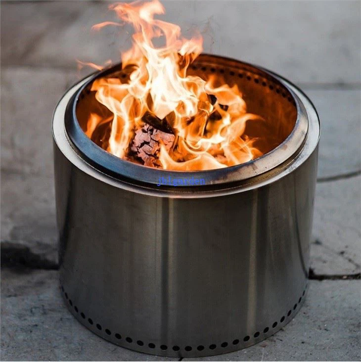 SOLO Smokeless Fire Pit Stainless Steel Stove With Grill