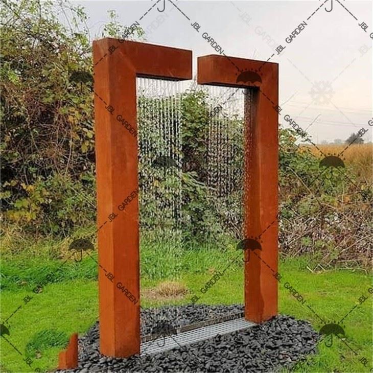 Large Water Fountain Corten Steel