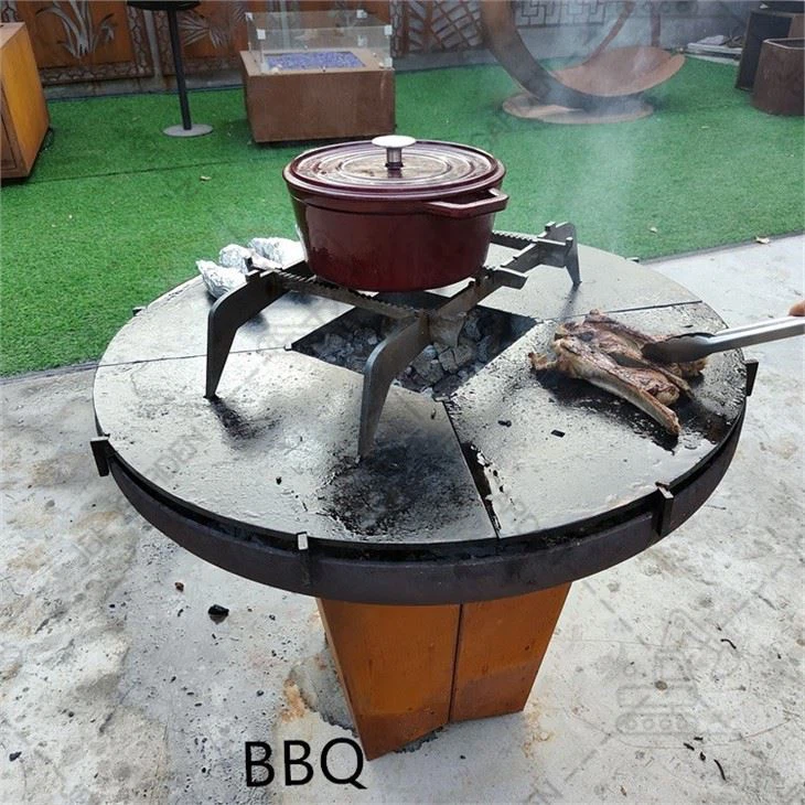 Outdoor Fire Pit Bbq Table Grill