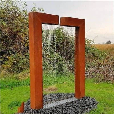 Декоративний металевий водяний фонтан