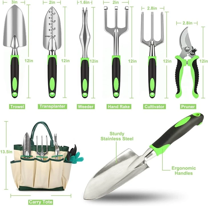 Hand Tools For Planting Gardening Kit