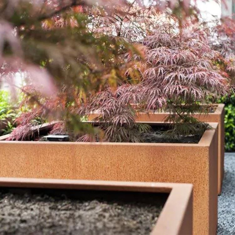 Outdoor Steel Pot Rusty Flower Pot best