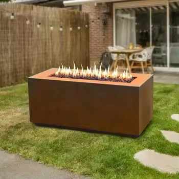 Rectangle Gas Fire Pit