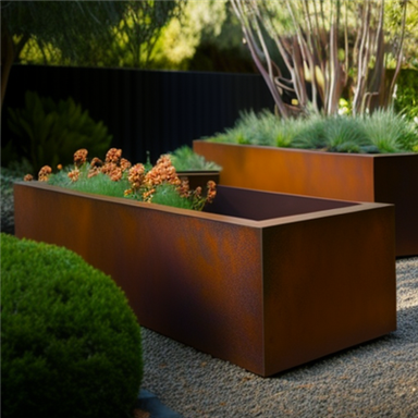 Кашпо Corten Steel