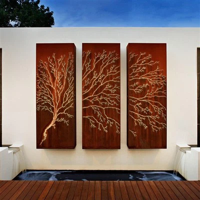 Лазерний декоративний екран Corten Steel