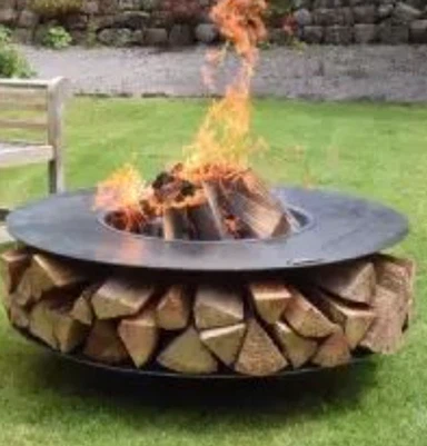 Зовнішній камін стіл