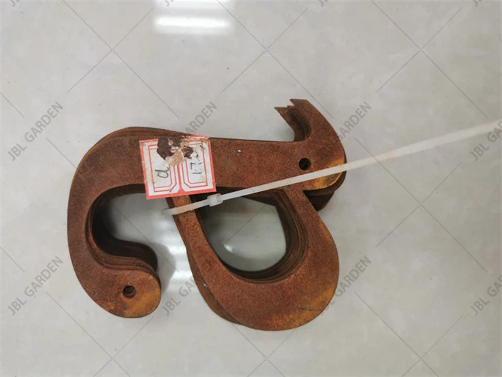 Вивітрювання Corten Steel Letters